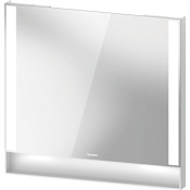 Duravit Qatego 2-1/2"W x 29-1/2"H Framed Wall Mounted Bathroom Mirror White Matte