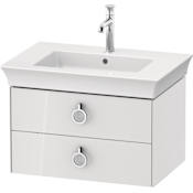 Duravit White Tulip 27" Single Wall Mounted Vanity Cabinet - Less Vanity Top High Gloss White