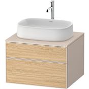Duravit Zencha 26" Single Wall Mounted Vanity Cabinet - Less Vanity Top Natural Oak