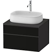 Duravit Zencha 26" Single Wall Mounted Vanity Cabinet - Less Vanity Top Black Line Structure