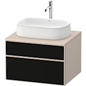 Duravit Zencha 26" Single Wall Mounted Vanity Cabinet - Less Vanity Top Black Line Structure
