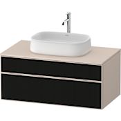 Duravit Zencha 40" Single Wall Mounted Vanity Cabinet - Less Vanity Top Black Line Structure