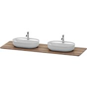 Duravit Luv 70-1/4" Solid Wood Lavatory Console with 2 Sink Cutout American Walnut