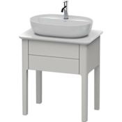 Duravit Luv 25" Single Wall Mounted Vanity Cabinet - Less Vanity Top Nordic White Satin