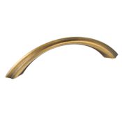 Du Verre Forged 2 - 4-1/4" Center to Center Luxury Designer Arch Bow Cabinet Handle / Drawer Pull Antique Brass