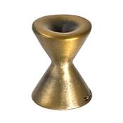 Du Verre Forged 2 - 7/8" Cylinder Hourglass Designer Cabinet Knob / Drawer Knob Antique Brass