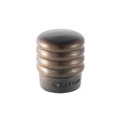 Du Verre Stacked 3/4" Wide Luxury Designer Ribbed Button Mini Cabinet / Drawer Knob Oil Rubbed Bronze