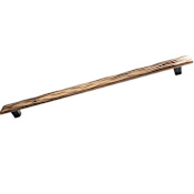 Du Verre Wave 14-1/2" Center to Center Textured Luxury Designer Coastal Beach Nautical Appliance Handle / Appliance Pull / Large Cabinet Handle Antique Brass