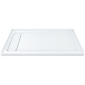 DXV DXV Modulus 30" x 60" Rectangular Shower Base with Single Threshold and Left Drain Merino White