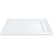 DXV DXV Modulus 32" x 60" Rectangular Shower Base with Single Threshold and Right Drain Merino White