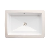 DXV Pop 21" Rectangular Vitreous China Undermount Bathroom Sink with Overflow Canvas White
