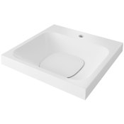 DXV DXV Modulus 21" Square Solid Surface Drop In Bathroom Sink Canvas White