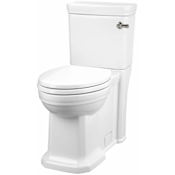 DXV Fitzgerald 1.28 GPF Two Piece Elongated Chair Height Toilet with Right Hand Lever - Seat Included Canvas White