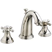 DXV Ashbee 1.2 GPM Widespread Bathroom Faucet with Pop-Up Drain Assembly Platinum Nickel
