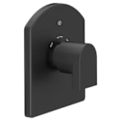 DXV Equility Thermostatic Valve Trim with Single Lever Handle - Less Rough In Matte Black