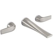 DXV DXV Modulus 1.2 GPM Wall Mounted Widespread Bathroom Faucet Brushed Nickel