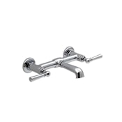 DXV Oak Hill 1.2 GPM Wall Mounted Bridge Bathroom Faucet Brushed Nickel