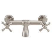 DXV Oak Hill 1.2 GPM Wall Mounted Bridge Bathroom Faucet Brushed Nickel