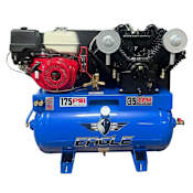 Eagle 13 HP 30 Gal 175 Max PSI 34 CFM Two-Stage Truck Mount Gas Reciprocating Air Compressor Electric Start Honda Engine N/A