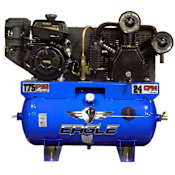 Eagle 14 HP 30 Gal 175 Max PSI Two-Stage Truck Mount Gas Reciprocating Air Compressor with Electric Start Kohler Engine N/A