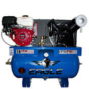Eagle 9 HP 30 Gal 175 Max PSI Two-Stage Truck Mount Gas Reciprocating Air Compressor with Electric Start Honda Engine N/A
