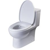 Eago 1.1 / 1.6 GPF Dual Flush One Piece Elongated Toilet - Includes Slow Closing Seat White