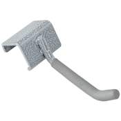 Easy Track Garage Essentials 3 Inch Single Storage Hook for Track Systems Powder Coated Steel