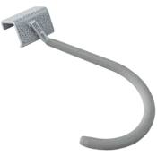 Easy Track Garage Essentials 6 Inch Single Bike Storage Hook for Track Systems - Pack of 2 Powder Coated Steel
