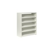 Easy Track 32-1/2 Inch Wide Adjustable 5-Tier Shoe Rack White