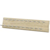 Easy Track 17 Inch Tie Rack for Easy Track Closet System Honey Blonde