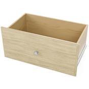 Easy Track 12 Inch Tall Deluxe Drawer for Easy Track Closet System Honey Blonde