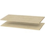 Easy Track 35 Inch Shelves for Easy Track Closet System - 2 Pack Honey Blonde