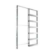 Eclisse Pocket Door System Steel Frame Kit for 32" x 80" Doors with 2x4 Walls Galvanized Steel