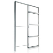 Eclisse Pocket Door System Steel Frame Kit for 24" x 80" Doors with 2x6 Walls Galvanized Steel