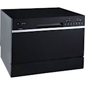 EdgeStar 21-5/8 Inch Wide 6 Place Setting Countertop Dishwasher Black