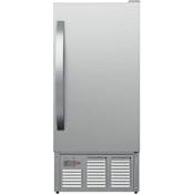 EdgeStar 15 Inch Wide 25 Lbs. Capacity Outdoor Approved Ice Maker with 50 Lbs. Daily Ice Production Stainless Steel