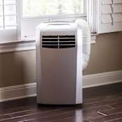 EdgeStar Small Room Cools Up To 250 Square Feet 115V Portable Dual Filtration Air Conditioner with Dehumidifier, Window Mounting Kit and Remote Control Silver