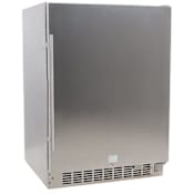 EdgeStar 24 Inch Wide 142 Can Built-In Outdoor Beverage Cooler with Optional Casters Stainless Steel