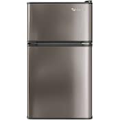 EdgeStar 19 Inch Wide 3.1 Cu. Ft. Energy Star Rated Fridge/Freezer with Interior Lighting Stainless Steel