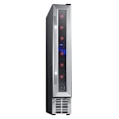 EdgeStar 6 Inch Wide 7 Bottle Capacity Built-In Compact Wine Cooler Stainless Steel