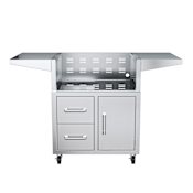 EdgeStar 30" Cart with Door and Drawer Combo for GRL300 Series Grills Stainless Steel