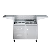 EdgeStar 36" Cart with Door and Drawer Combo for GRL360 Series Grills Stainless Steel