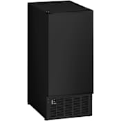 EdgeStar 15 Inch Wide 25 Lbs. Capacity Built-In, Free Standing, and Undercounter Ice Maker with 50 Lbs. Daily Ice Production Black