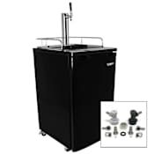 EdgeStar 20 Inch Wide Kegerator and Keg Beer Cooler for Full Size Kegs with Home Brew Tap and Ultra Low Temp Black