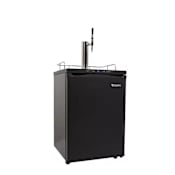 EdgeStar 24 Inch Wide Free Standing Single Tap Nitro Kegerator with Deep Chill and U-Coupler Black