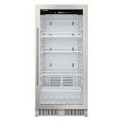 EdgeStar 24 Inch Wide 9.53 Cu. Ft. Commercial Beverage Merchandiser With Temperature Alarm and Reversible Door Stainless Steel