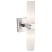 Eglo Palermo Two-Bulb Wall Sconce Matte Nickel
