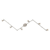 Eglo Buzz 6 Light 74-1/8" Wide Track Electronic Track Kit Matte Nickel