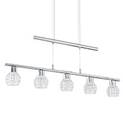 Eglo Hania 33" Wide LED Linear Pendant Chrome