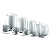 Eglo Iride 5 Light 6" Wide Vanity Light Chrome